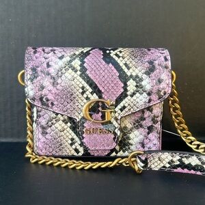 New GUESS Shenny Python Micro Mini Crossbody